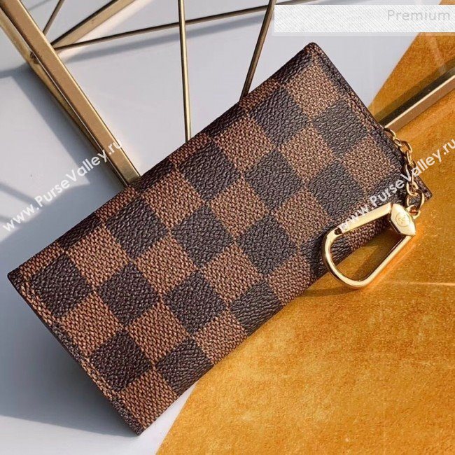 Louis Vuitton Damier Ebene Canvas Key Holder and Coin Purse M60029   (KIKI-9111947)