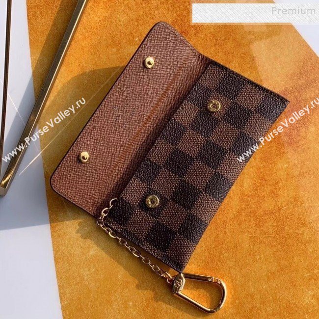 Louis Vuitton Damier Ebene Canvas Key Holder and Coin Purse M60029   (KIKI-9111947)