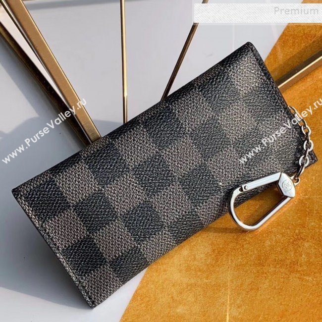 Louis Vuitton Damier Graphite Canvas Key Holder and Coin Purse M60029  (KIKI-9111948)