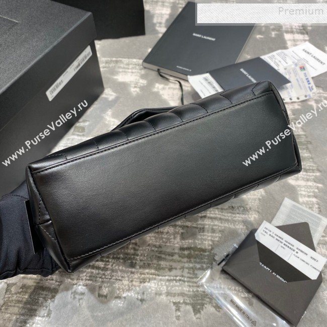 Saint Laurent Loulou Small Bag in &quot;Y&quot; Matelasse Leather 494699 Black/Gold (JUND-9112142)