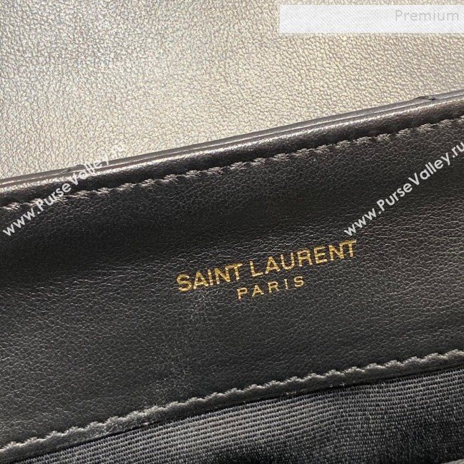 Saint Laurent Loulou Small Bag in &quot;Y&quot; Matelasse Leather 494699 Black/Gold (JUND-9112142)