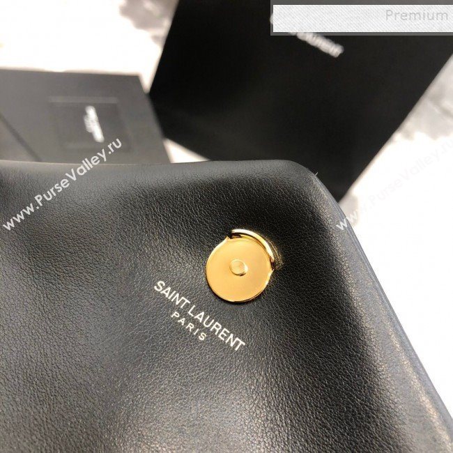 Saint Laurent Loulou Mini Toy Bag in &quot;Y&quot; Leather 467072 Black/Gold (JUND-9112145)