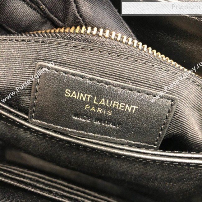 Saint Laurent Loulou Mini Toy Bag in &quot;Y&quot; Leather 467072 Black/Gold (JUND-9112145)