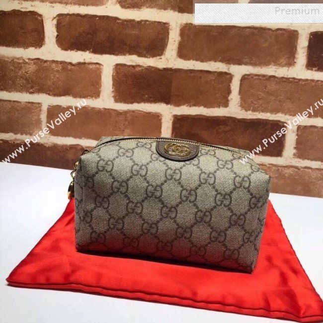 Gucci Ophidia GG Cosmetic Case 548393 Coffee 2019 (DLH-9112280)
