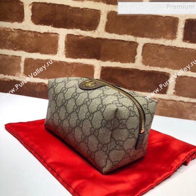 Gucci Ophidia GG Cosmetic Case 548393 Coffee 2019 (DLH-9112280)