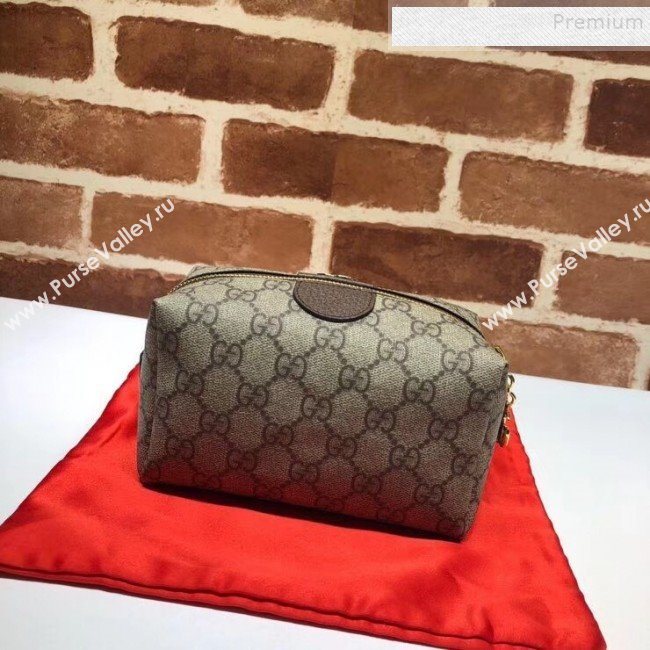 Gucci Ophidia GG Cosmetic Case 548393 Coffee 2019 (DLH-9112280)