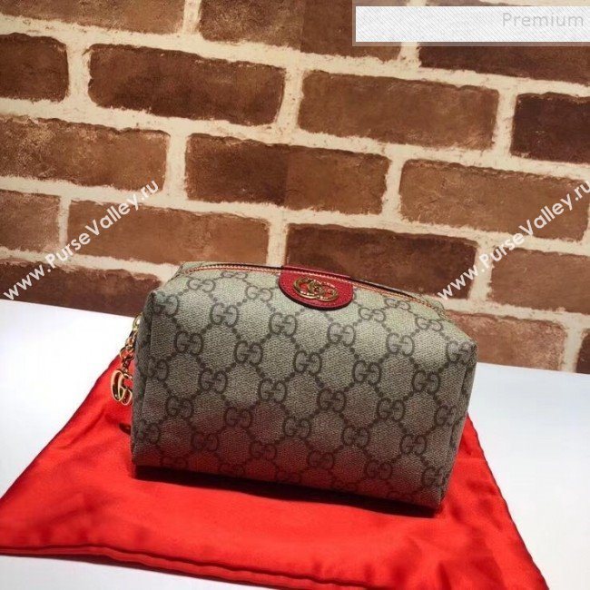 Gucci Ophidia GG Cosmetic Case 548393 Red 2019 (DLH-9112291)