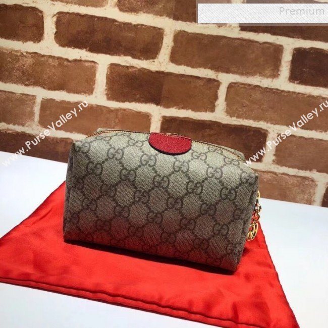 Gucci Ophidia GG Cosmetic Case 548393 Red 2019 (DLH-9112291)
