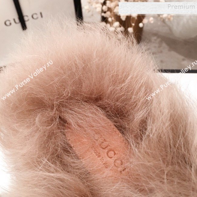Gucci GG Wool Fur Flat Slippers Black 2019 (KL-9112024)