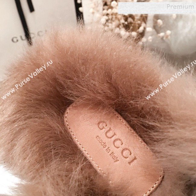 Gucci Horsebit Velvet Fur Flat Slippers Black 2019 (KL-9112028)