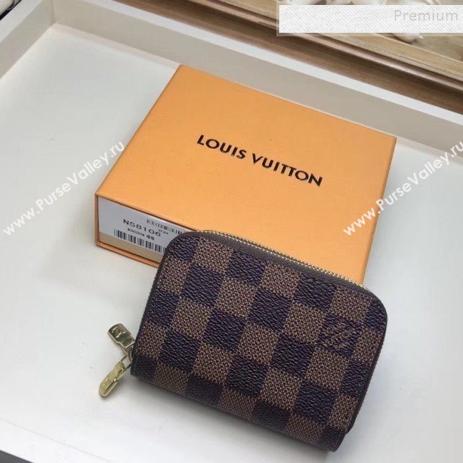 Louis Vuitton Damier Ebene Canvas Key Holder and Coin Purse N58106  (GAOS-9111940)