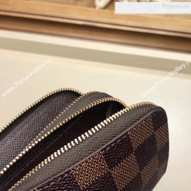 Louis Vuitton Damier Ebene Canvas Key Holder and Coin Purse N58106  (GAOS-9111940)