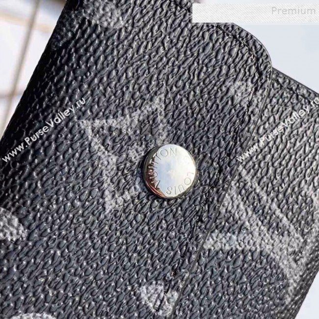 Louis Vuitton Monogram Eclipse Canvas Key Holder and Coin Purse M60029 (KIKI-9111942)