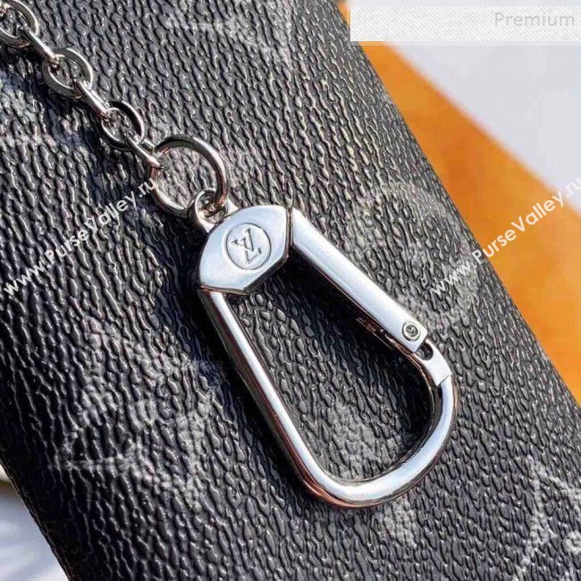 Louis Vuitton Monogram Eclipse Canvas Key Holder and Coin Purse M60029 (KIKI-9111942)