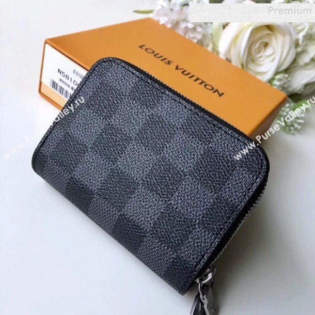 Louis Vuitton Damier Graphite Canvas Key Holder and Coin Purse M58106  (KIKI-9111944)