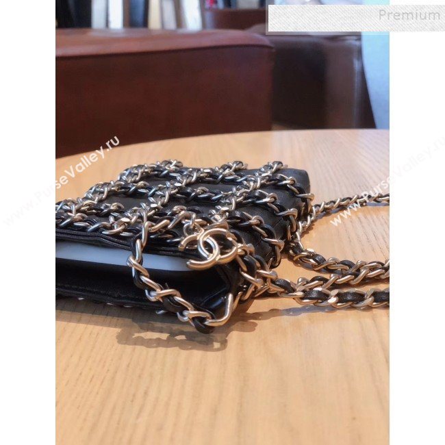 Chanel Chain Lambskin Clutch with Chain AP1161 Black 2020 (FM-9112324)