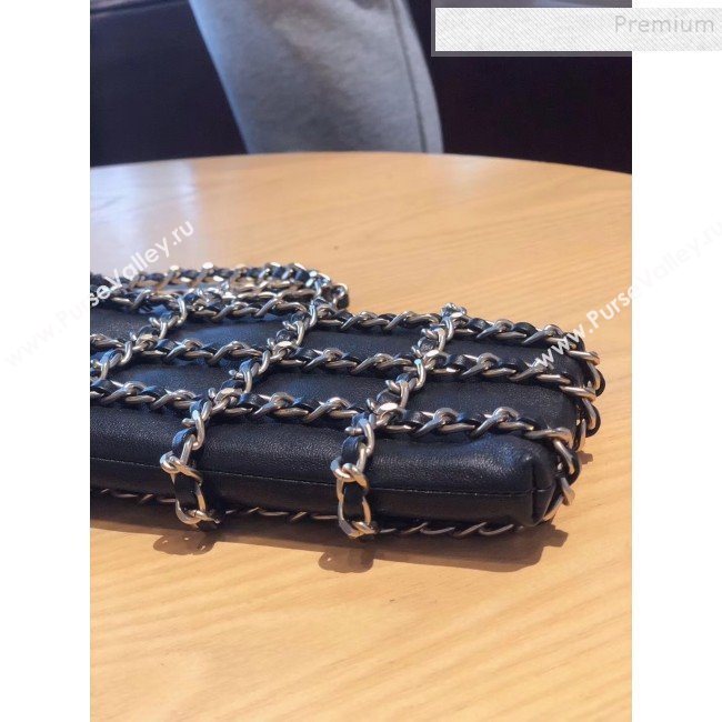 Chanel Chain Lambskin Clutch with Chain AP1161 Black 2020 (FM-9112324)