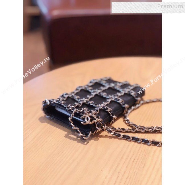 Chanel Chain Lambskin Clutch with Chain AP1161 Black 2020 (FM-9112324)