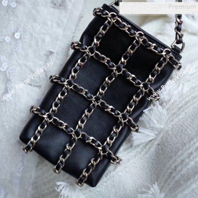 Chanel Chain Lambskin Clutch with Chain AP1161 Black 2020 (FM-9112324)