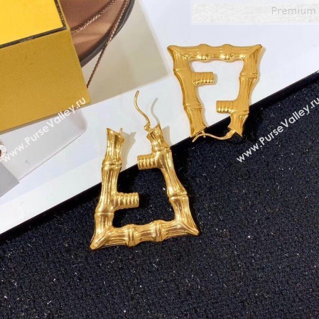 Fendi Prints On Earrings Gold 2019 (YF-9112233)
