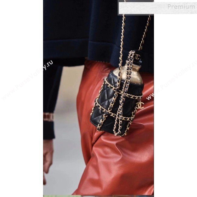 Chanel Chain and Quilted Lambskin Bottle Shaped Clutch with Chain Pink 2020 (JIYUAN-9112316)