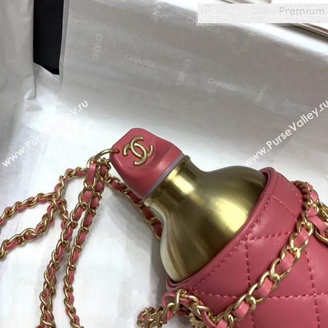 Chanel Chain and Quilted Lambskin Bottle Shaped Clutch with Chain Pink 2020 (JIYUAN-9112316)