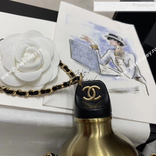 Chanel Chain and Quilted Lambskin Bottle Shaped Clutch with Chain Black 2020 (JIYUAN -9112315)