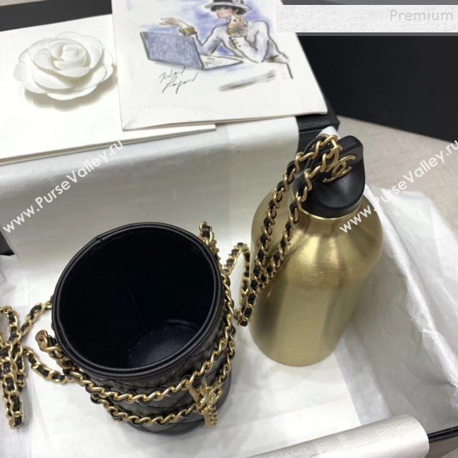 Chanel Chain and Quilted Lambskin Bottle Shaped Clutch with Chain Black 2020 (JIYUAN -9112315)