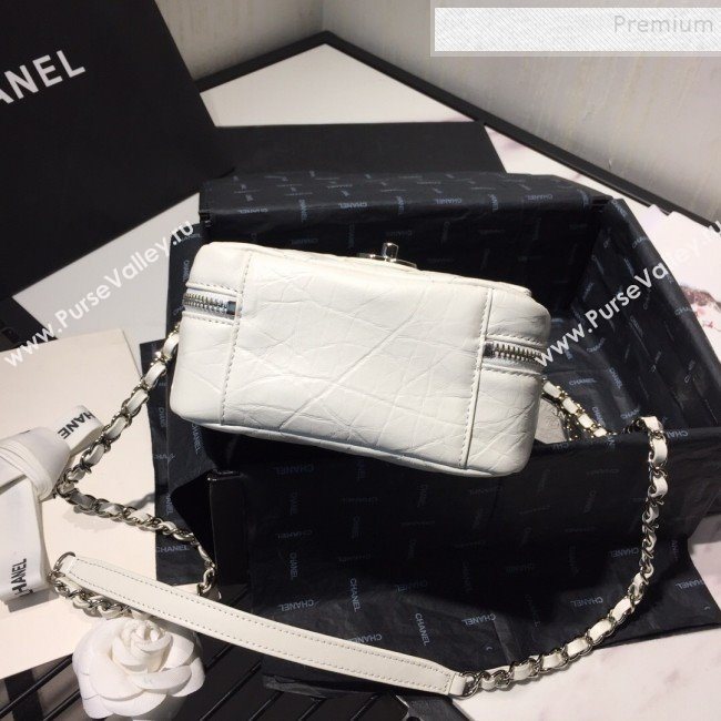 Chanel Quilted Vintage Leather Camera Case Bag AS1323 White 2020 (FM-9112319)