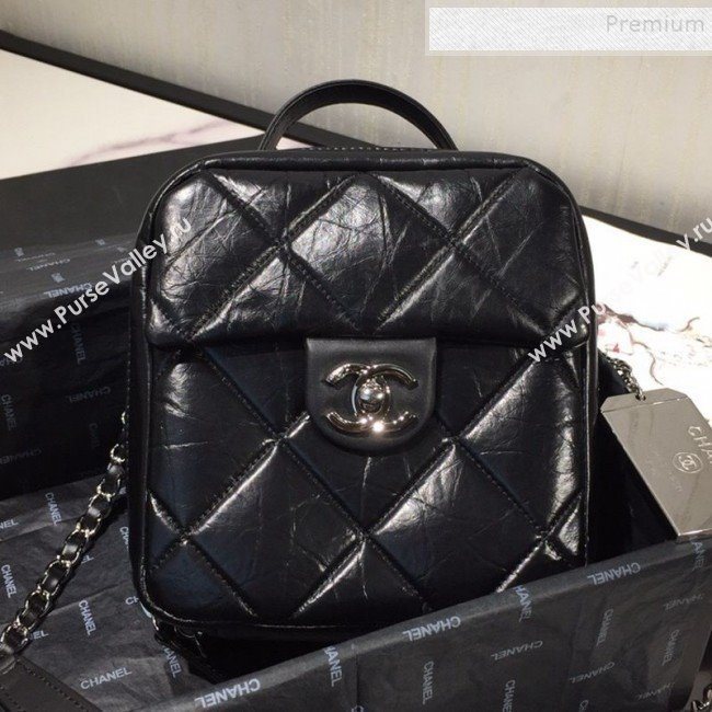 Chanel Quilted Vintage Leather Camera Case Bag AS1323 Black 2020 (FM-9112320)