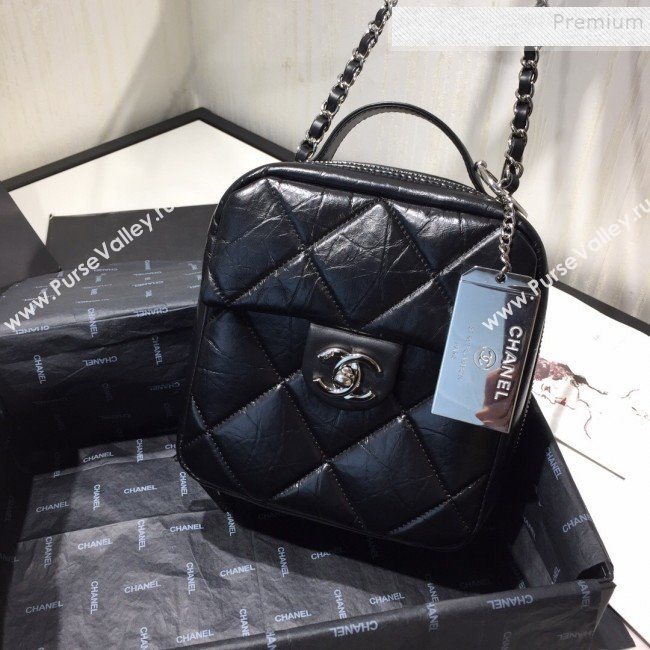 Chanel Quilted Vintage Leather Camera Case Bag AS1323 Black 2020 (FM-9112320)