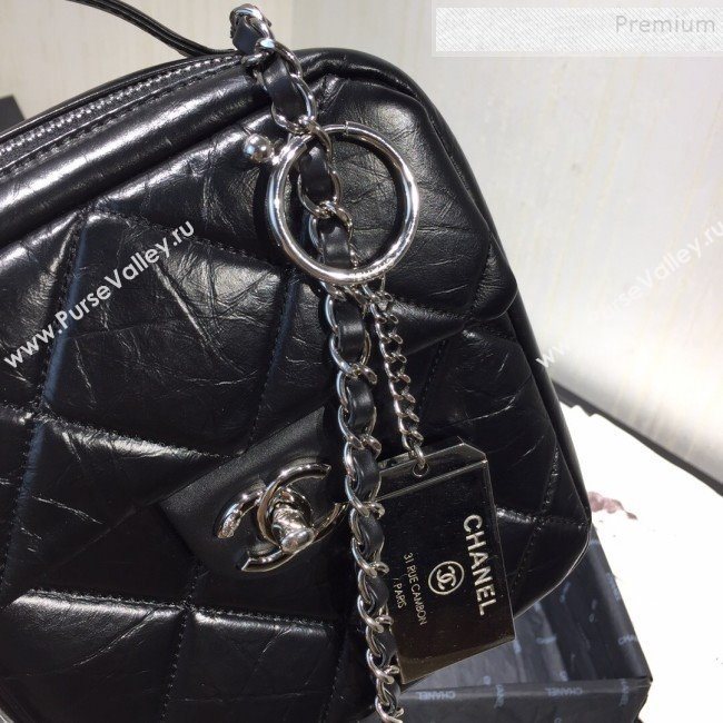 Chanel Quilted Vintage Leather Camera Case Bag AS1323 Black 2020 (FM-9112320)