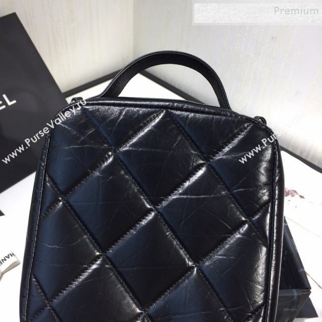 Chanel Quilted Vintage Leather Camera Case Bag AS1323 Black 2020 (FM-9112320)