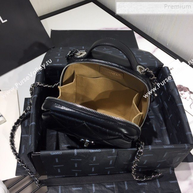 Chanel Quilted Vintage Leather Camera Case Bag AS1323 Black 2020 (FM-9112320)