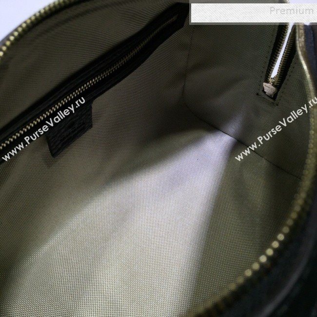 Gucci Small Vintage Leather Web Boston Bag 269876 Black  (DLH-9112505)