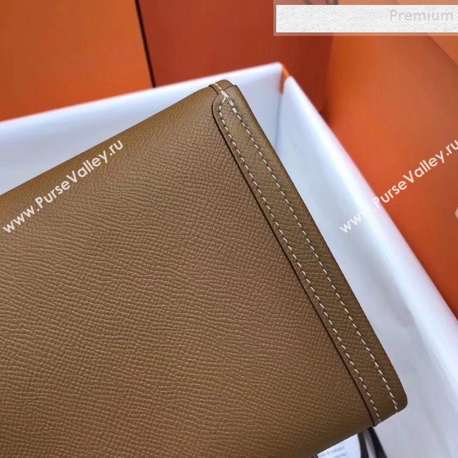 Hermes Jige Elan 29 Epsom Leather Clutch Bag Brown 2019 (XY-9112972)