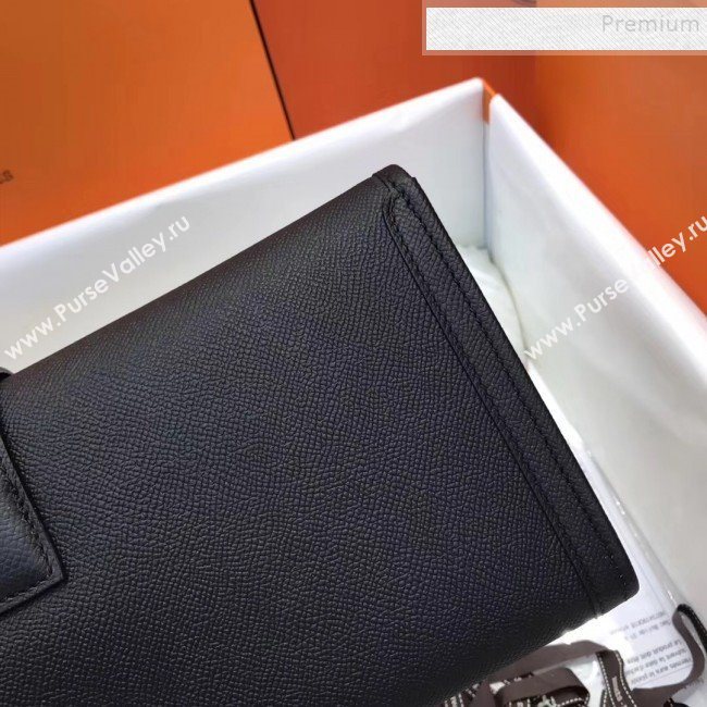 Hermes Jige Elan 29 Epsom Leather Clutch Bag Black 2019 (XY-9112979)