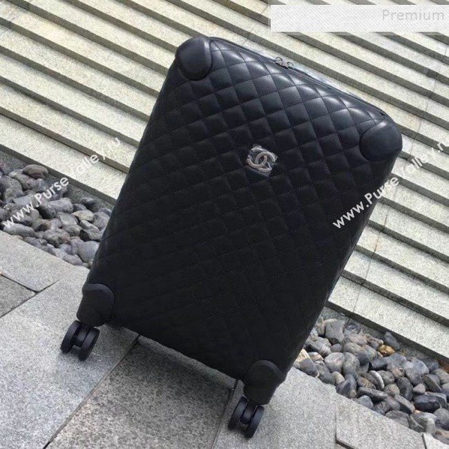 Chanel Quilted Calfskin Luggage 20 Inch with Silver Hardware 2019 (YS-9112715)
