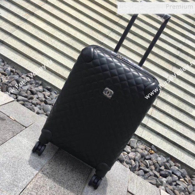 Chanel Quilted Calfskin Luggage 20 Inch with Silver Hardware 2019 (YS-9112715)