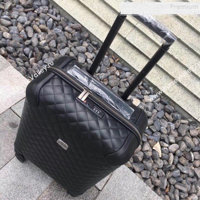 Chanel Quilted Calfskin Luggage 20 Inch with Silver Hardware 2019 (YS-9112715)