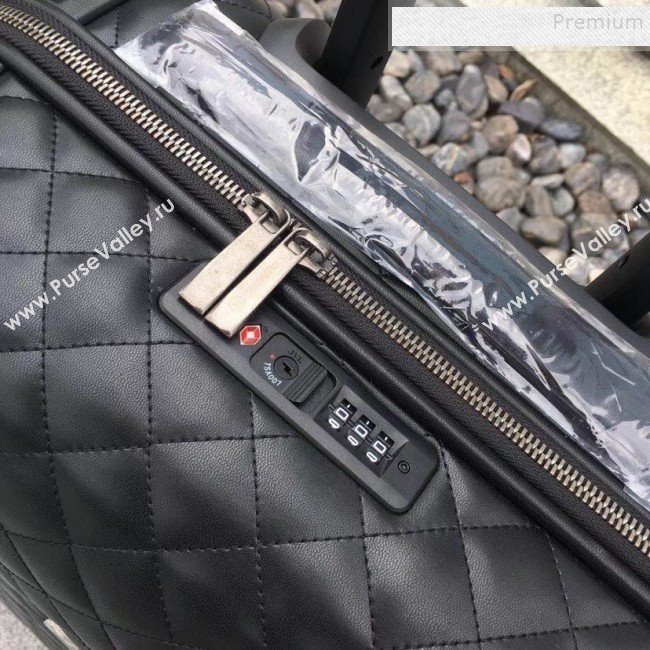 Chanel Quilted Calfskin Luggage 20 Inch with Silver Hardware 2019 (YS-9112715)
