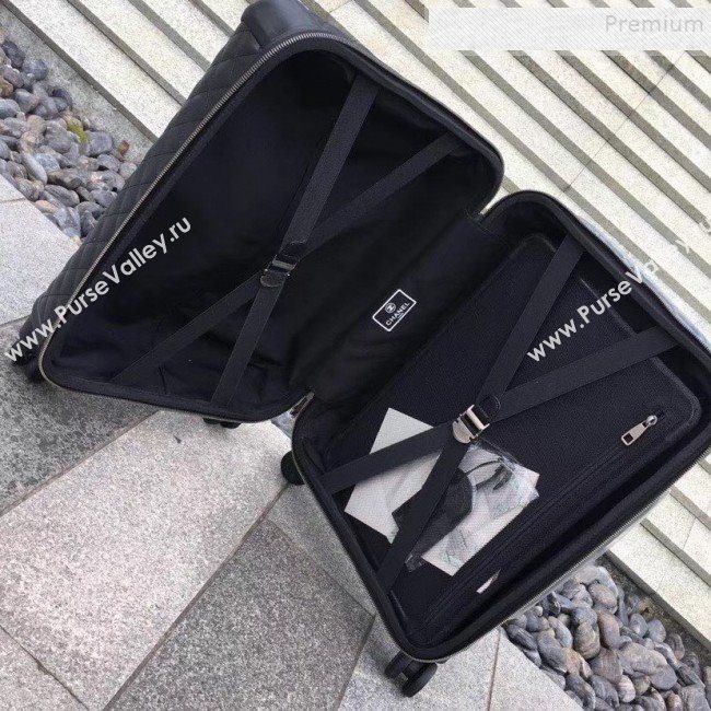 Chanel Quilted Calfskin Luggage 20 Inch with Silver Hardware 2019 (YS-9112715)