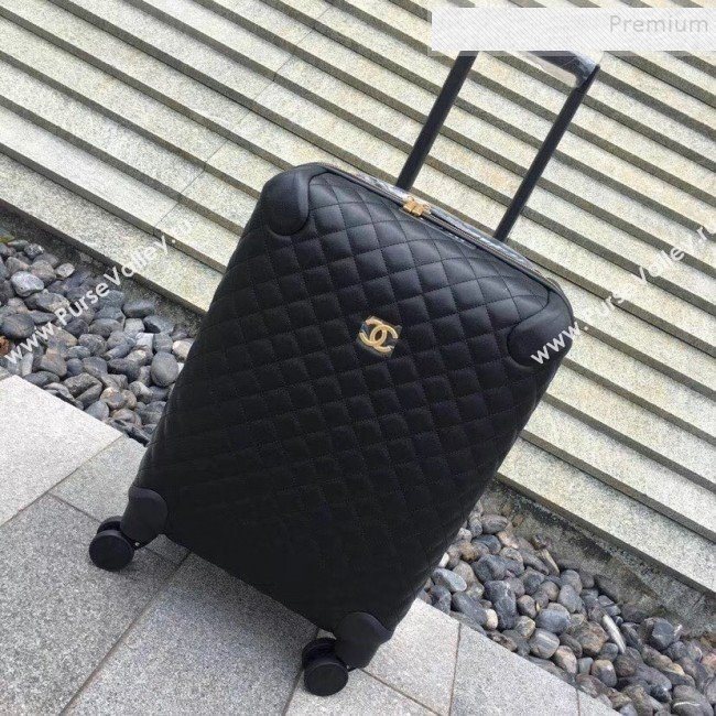 Chanel Quilted Calfskin Luggage 20 Inch with Gold Hardware 2019 (YS-9112716)