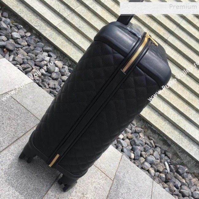 Chanel Quilted Calfskin Luggage 20 Inch with Gold Hardware 2019 (YS-9112716)