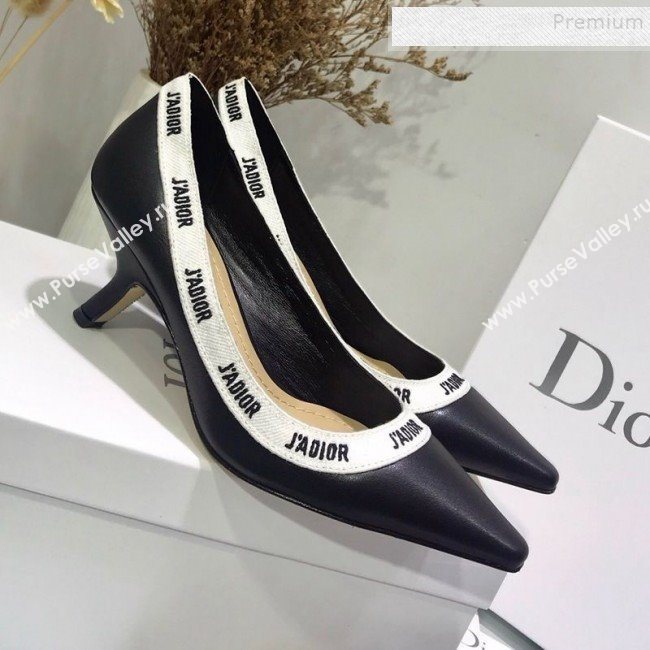Dior JAdior Mid-Heel Pump in Lambskin and Embroidered Ribbon 2019 (JINC-9112730)