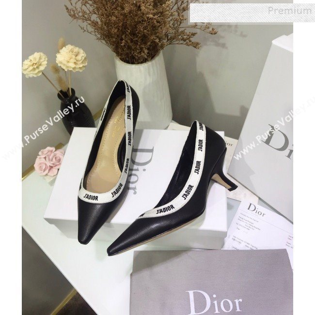 Dior JAdior Mid-Heel Pump in Lambskin and Embroidered Ribbon 2019 (JINC-9112730)