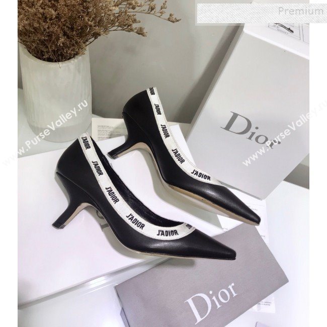 Dior JAdior Mid-Heel Pump in Lambskin and Embroidered Ribbon 2019 (JINC-9112730)