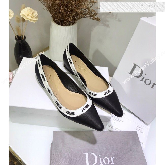 Dior JAdior Flat Pump in Lambskin and Embroidered Ribbon 2019 (JINC-9112731)