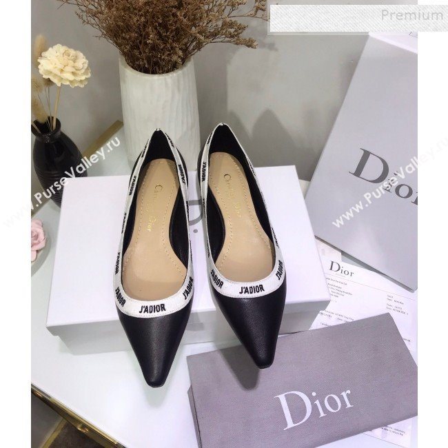 Dior JAdior Flat Pump in Lambskin and Embroidered Ribbon 2019 (JINC-9112731)