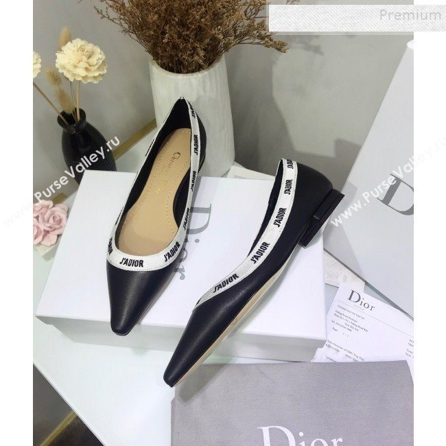 Dior JAdior Flat Pump in Lambskin and Embroidered Ribbon 2019 (JINC-9112731)